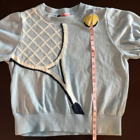Kate Spade Game Set Match Tennis Racket Sweater - Picture 7 of 8
